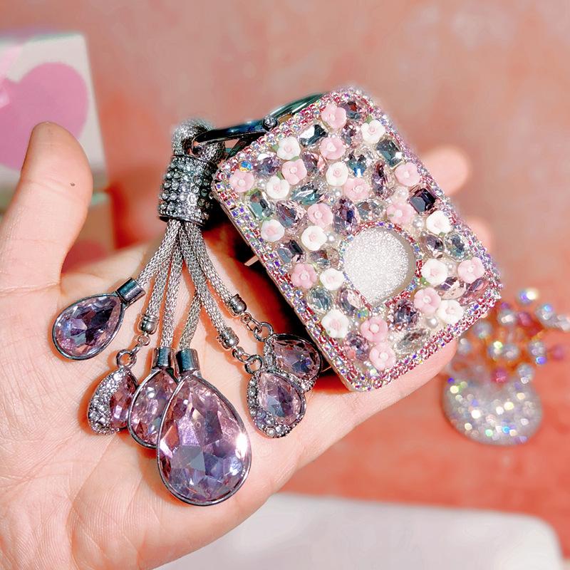 20-21 Mazda 3 Axela & CX30 Key Case with Rhinestone Buckle for Women