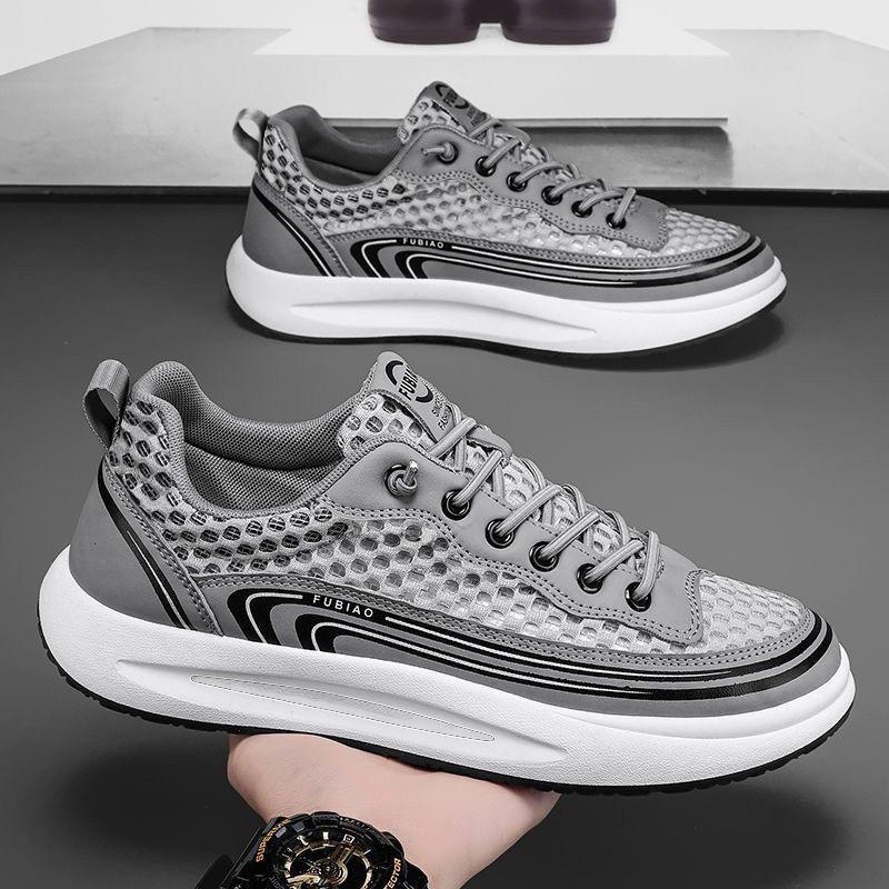 [Men's Outdoor Net Sandals] Men's Summer Breathable and Comfortable Korean Version Comfortable Versatile Flying Weaving Running Shoes Net Shoes