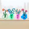 Modern Stone Cloud Shaped Transparent Acrylic Flower Vase Contemporary Decor for Home Office and Wedding