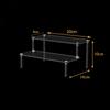 Full Black Acrylic Display Stand for Blind Box Toys, 2-5 Layer Assembly Storage Shelf for Cupcakes, Perfume, Desk Organizer Rack