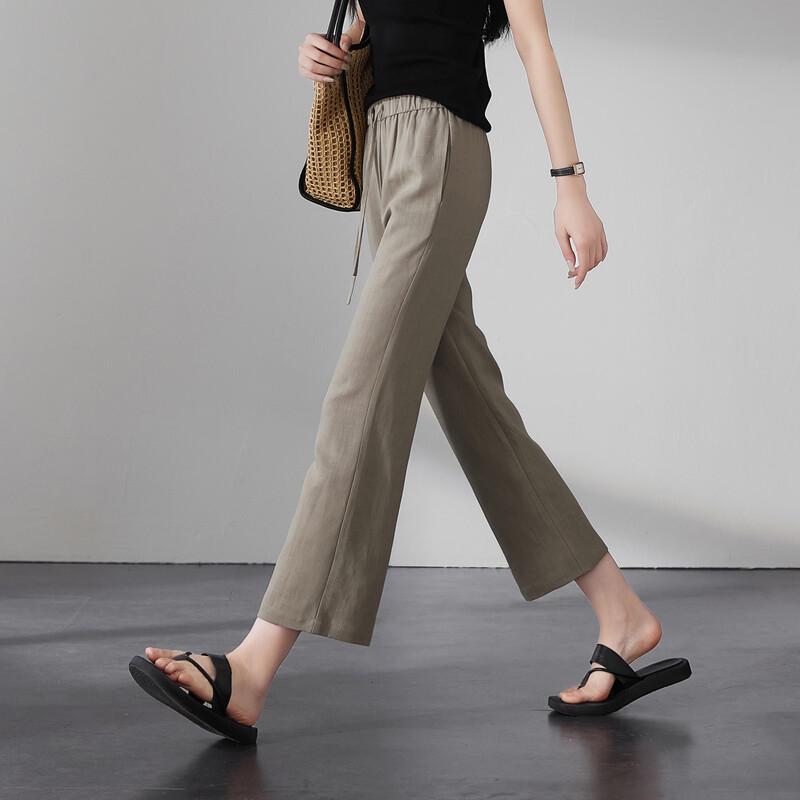 SOFSIL Women's Summer High-Waist Flared Pants
