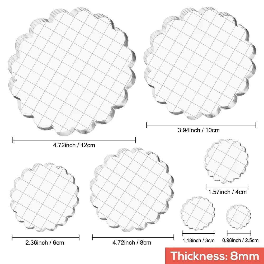 Handmade Tool Clear Stamping Tools Transparent Stamp Block Pad Acrylic Stamp Blocks Student Use