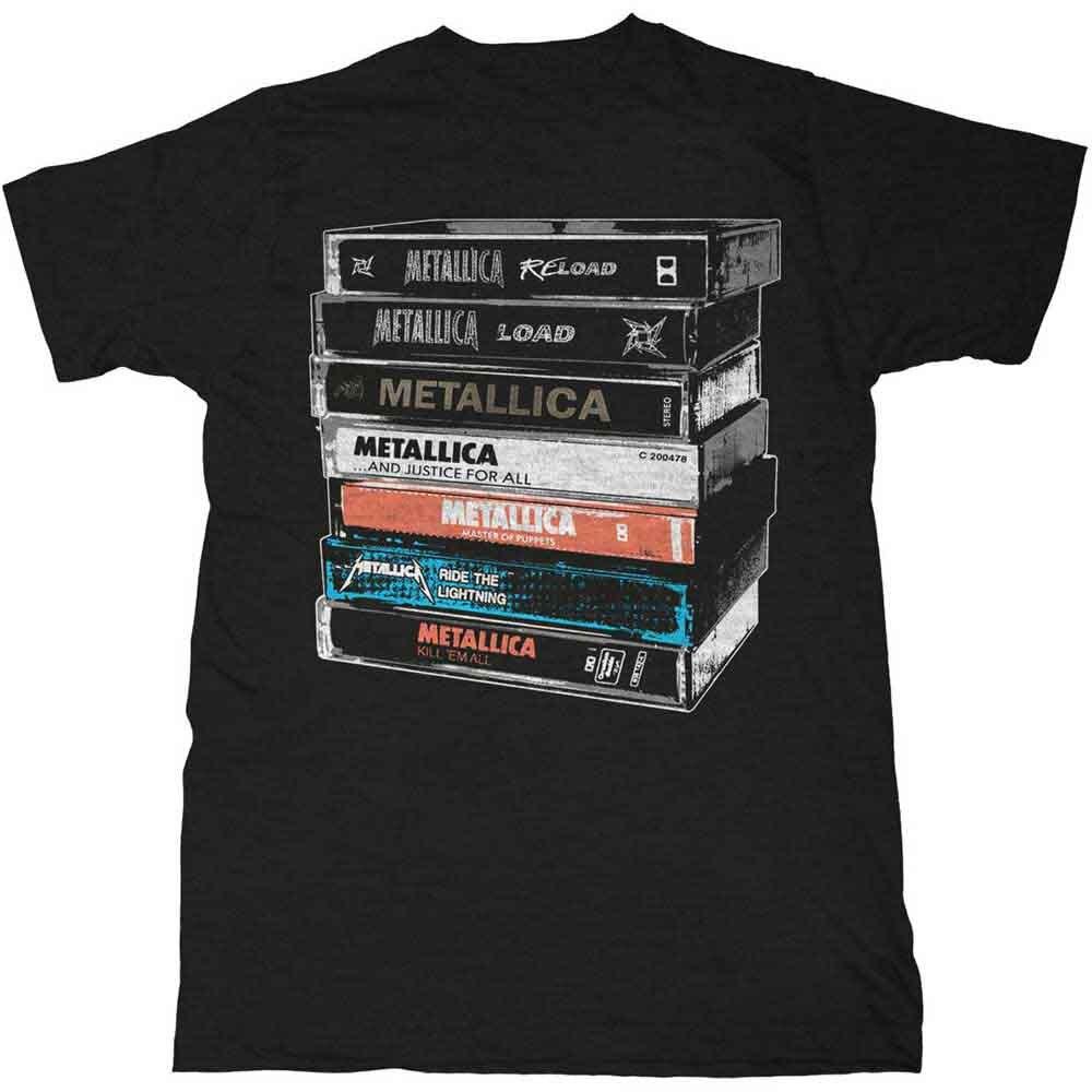 Authentic Metallica Cassette T-Shirt S M L XL 2XL NEW Unisex T-Shirt L