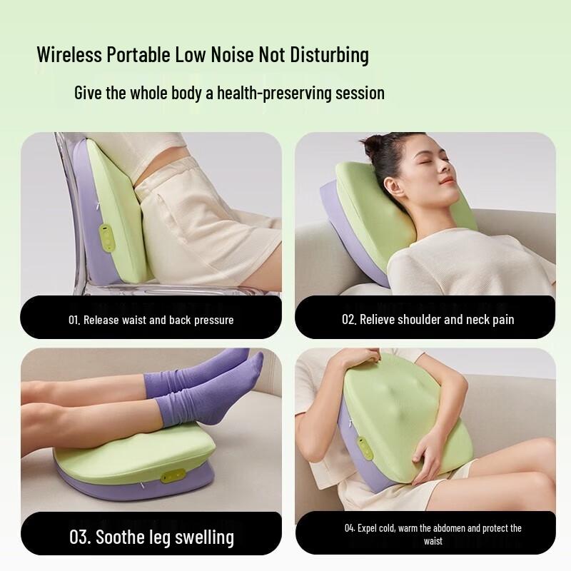 LERAVAN Wireless Kneading Lumbar & Back Massager