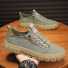 Men Casual Shoes Breathable Ice Silk Canvas Shoes Loafers Sneakers Outdoor Comfort Slip On Flat Vulacnized Shoes