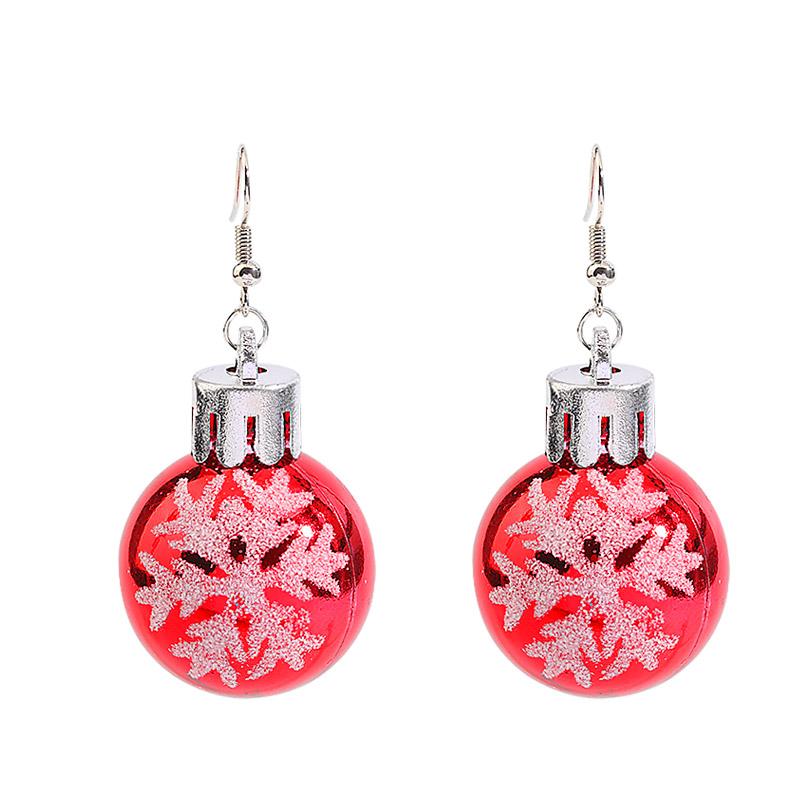

Christmas Sequins Bulb Drop Earrings Colorful Round Ball Earrings For Women Girls New Year Party Christmas Fashion Jewelry Gifts
