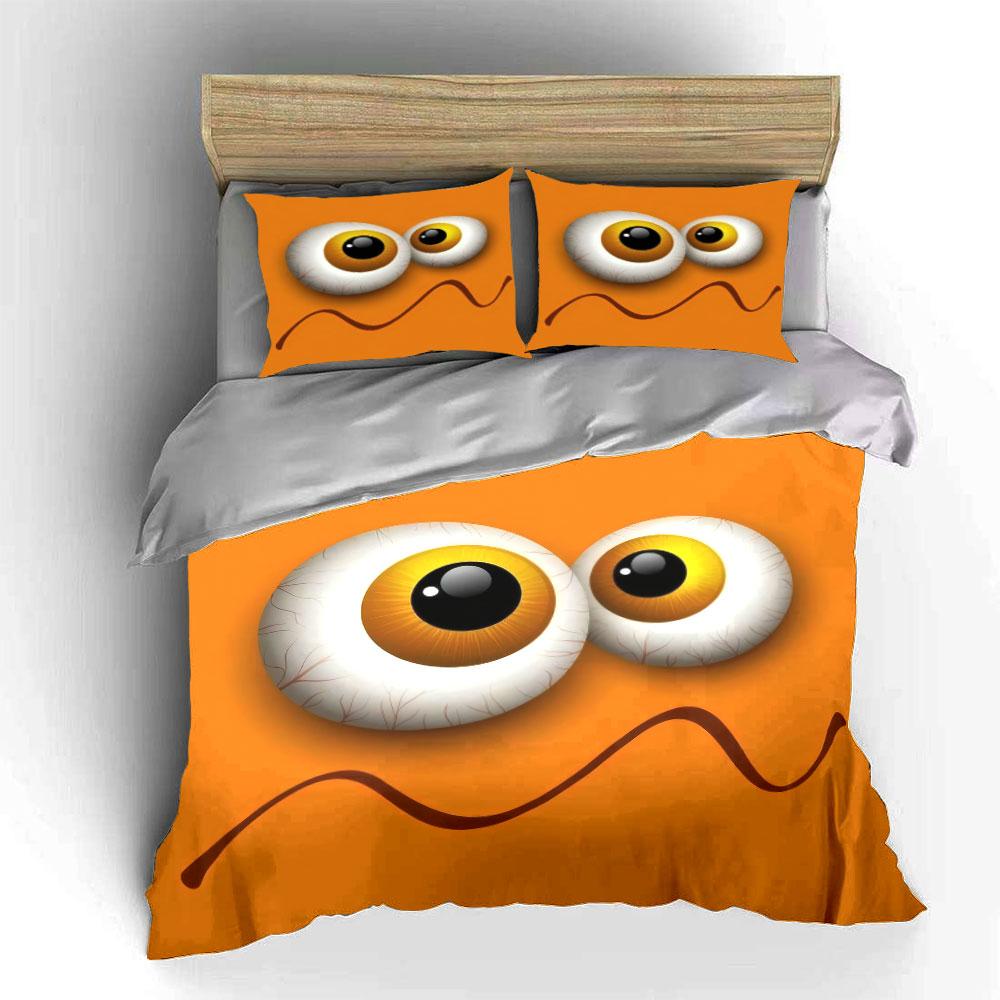 Kreatives Augapfel-Themen-Set Mehrere Größen Kinder- und Schlafzimmer für Erwachsene Exquisites 3-teiliges Bettwäsche-Set, Geschenk