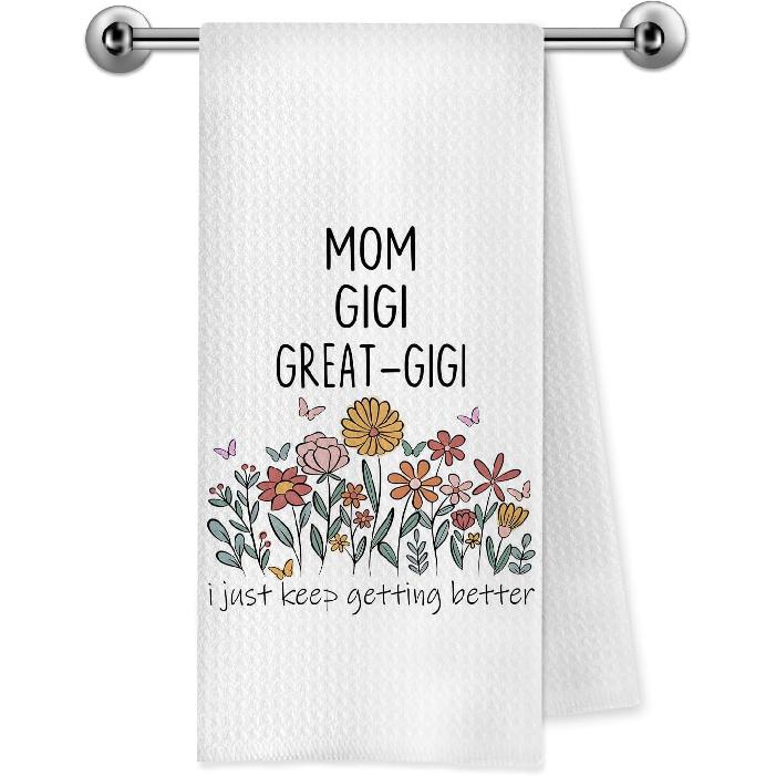 Bisnonna Great Grandma Gifts Kitchen Towels, Pregnancy Baby Announcement for Nonna Grandma, Gifts for Great Grandmother Decorative Dish Tea Hand
