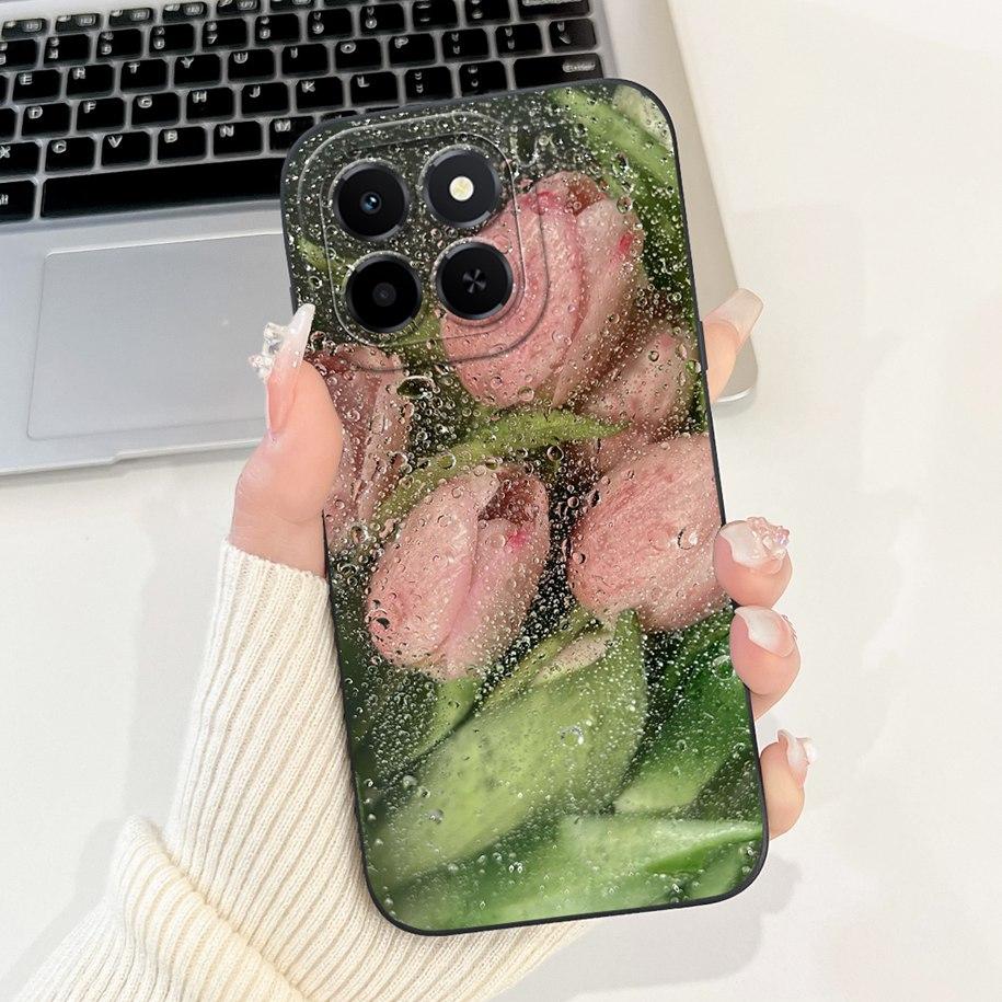 For Cover Honor X6c Phone Case Cute Cartoon Rabbit Love Heart Shockproof Funda For HonorX6c 4G NIC-LX1 NIC-LX2 NIC-LX3 X 6c Capa