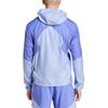 adidas Aeroready Fw24 Own The Run Logo Giacca Atletica con Cappuccio Manica Lunga Slim Fit Uomo Giacca Azzurro IV7672