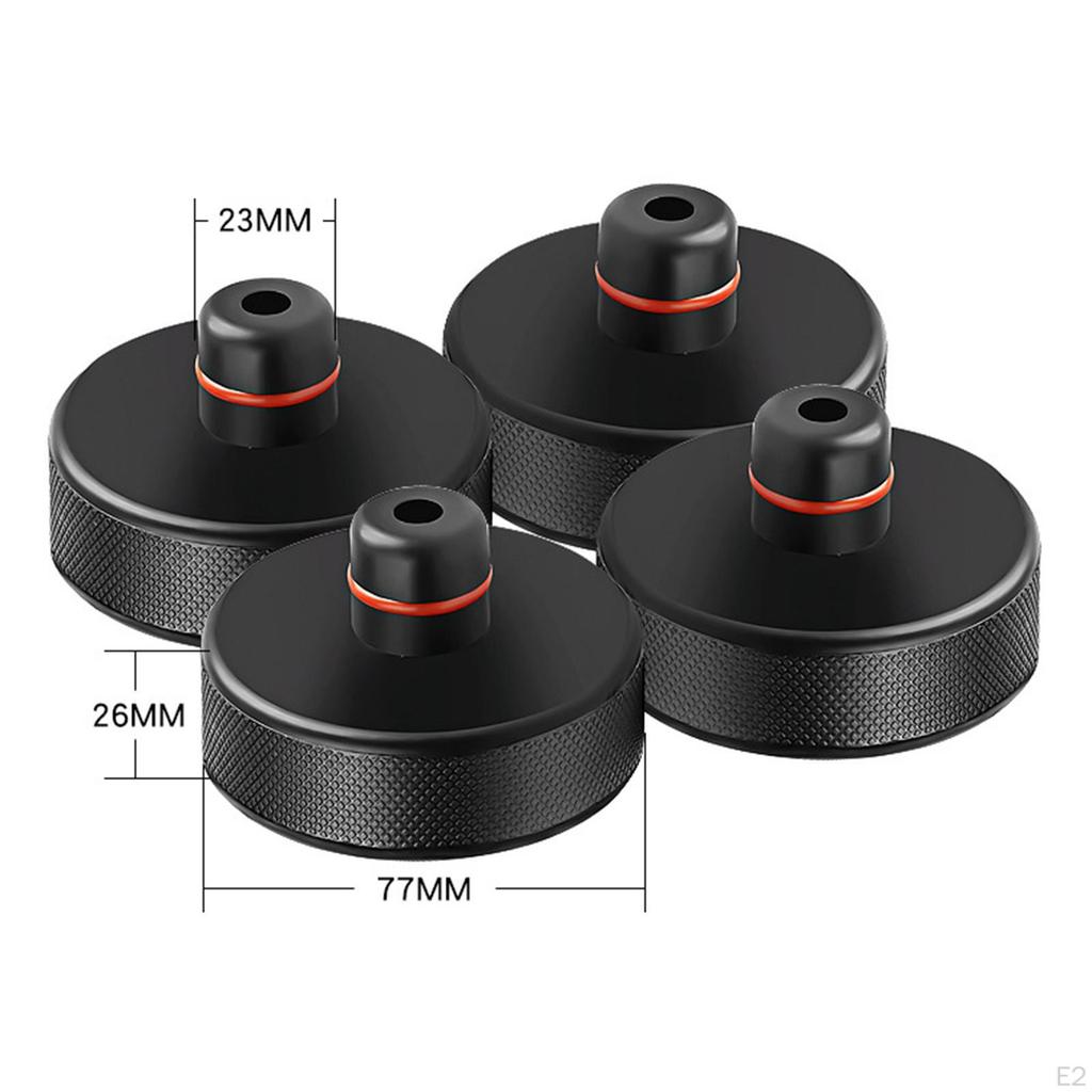 4x Jack Rubber Pad Jacking Adapter Replaces Frame Protector with Storage Bag for Model 3 S x