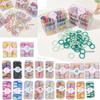 100/60 Pieces Hair Ties Girls Scrunchies Multicolored Hair Rubber Bands Hair Bands Colorful Elastic Hair Accessories Hair Rope Ponytail Hair Band Set 