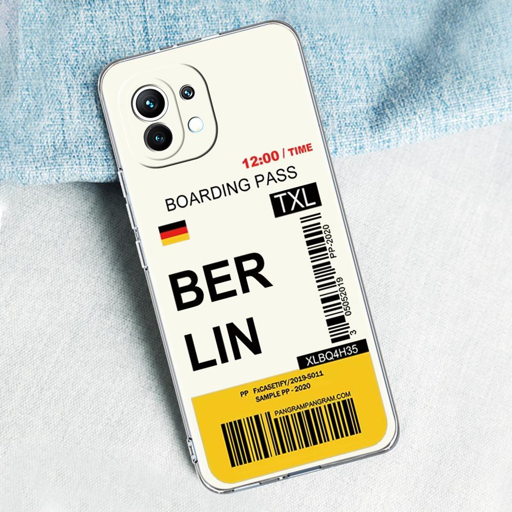 Case For Xiaomi Mi 15 14 13 12 11 Lite 15T 13T 12T Poco X7 X6 X5 Pro 5G X3 NFC F7 F6 F5 Cover World City Travel Ticket New York