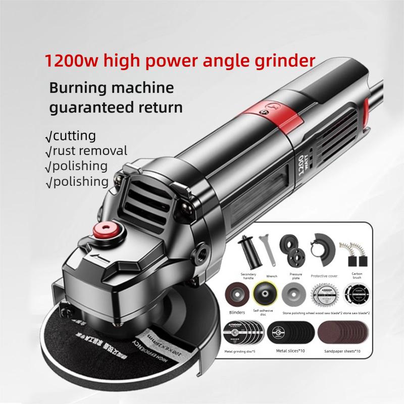Pure Copper Motor Angle Grinder Polishing Machine Multifunctional Small Polishing Cutting Machine Hand Grinding Wheel Household
