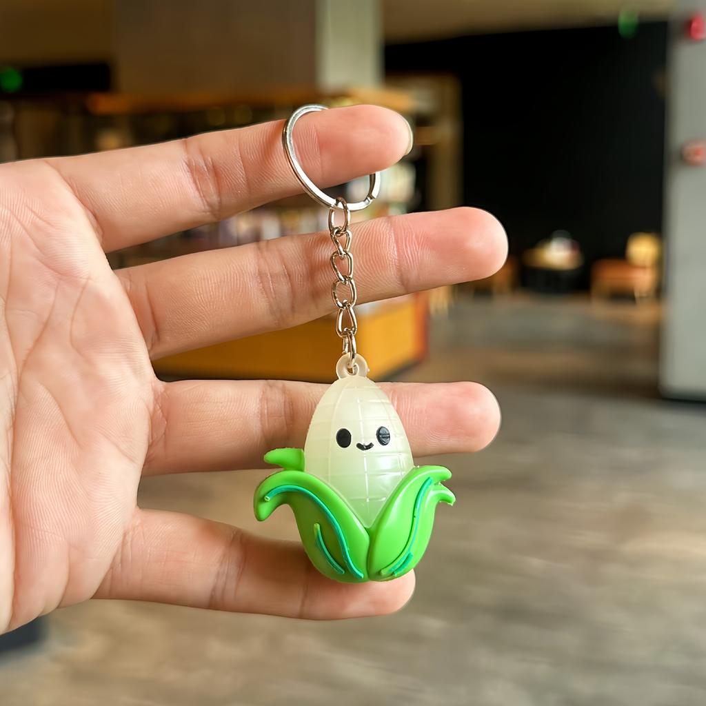 Cartoon Ultraviolet Discoloration Vegetable Keychain Pendant Sunlight Discoloration Bag Pendant Small Gift