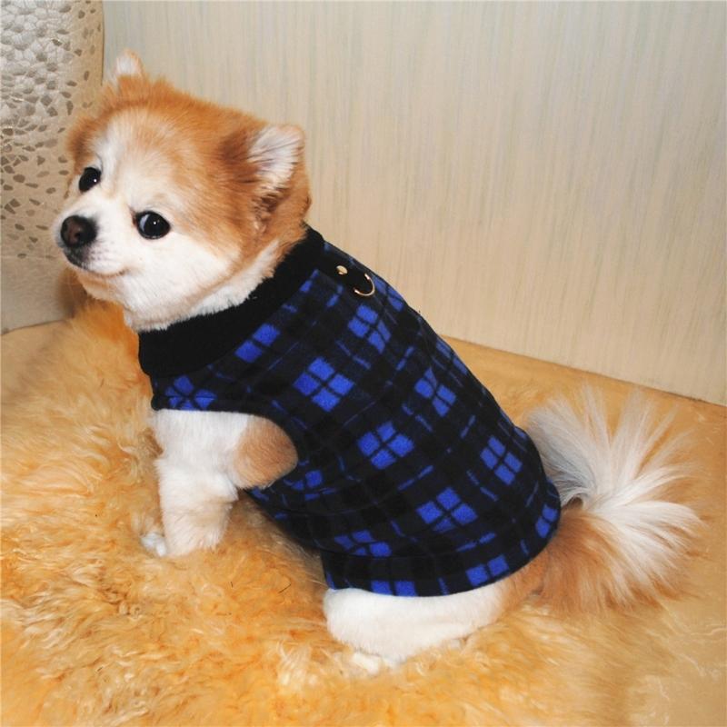 Plaids Sweat à capuche pour chien en polaire Texture polyester Convient pour l'hiver Chaleur Confort et Facilité d'habillage Conception Convient pour animal de compagnie