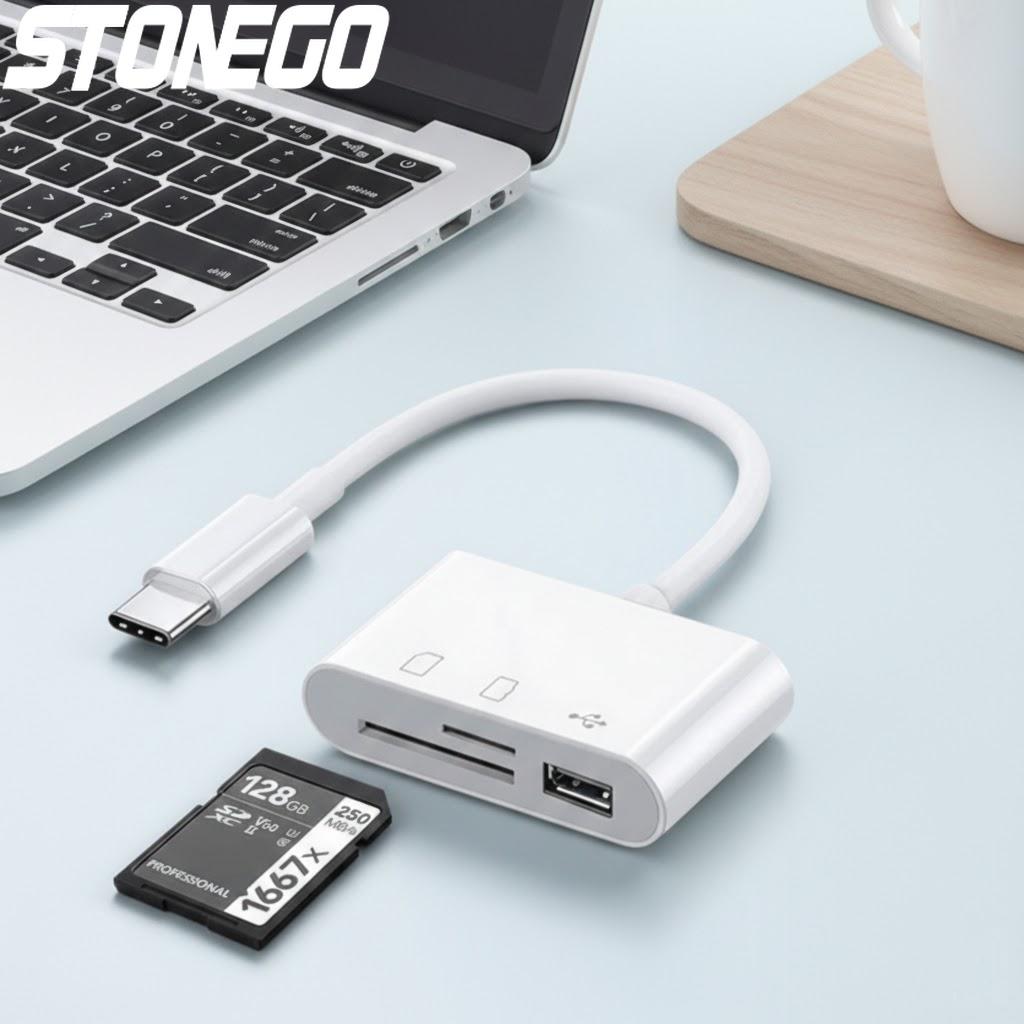 3-in-1 SD TF Card Reader Adapter USB 2.0 3.0 for MacBook Pro Laptop PC Camera Mobile Phones