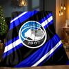 Coperta da Calcio Atalanta Leggera Ideale per il Letto Perfetta per Viaggi, Campeggio, Soggiorni, Uffici, Divani, Regalo di Natale per tifosi