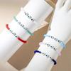 European and American new crystal beaded hand rope adjustable devil's eye braided multi-color  set is in stock.