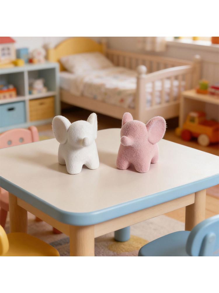 Resin Elephant Figurines Elephant Statues Animal Sculptures Collectibles Table Ornament for Home Office Decorations