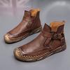 Stivali Alti da Uomo Moda Lusso Stivali in Pelle di Vacchetta Alta Qualità Stivaletti Caviglia Fatti a Mano Retrò per Uomo Stivale Oxford Casual Botas Hombre