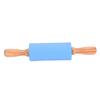 Wooden Handle Silicone Rollers Rolling Pin Kid Kitchen Cooking Baking Tool 