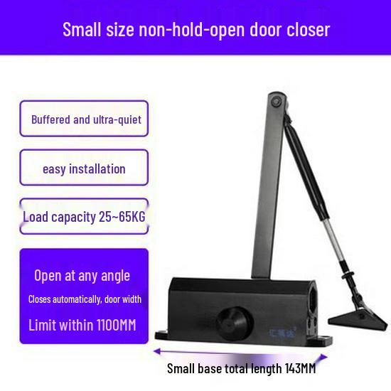 Automatischer hydraulischer Türschließer mit 90°-Feststellfunktion für Brand- und Flurtüren