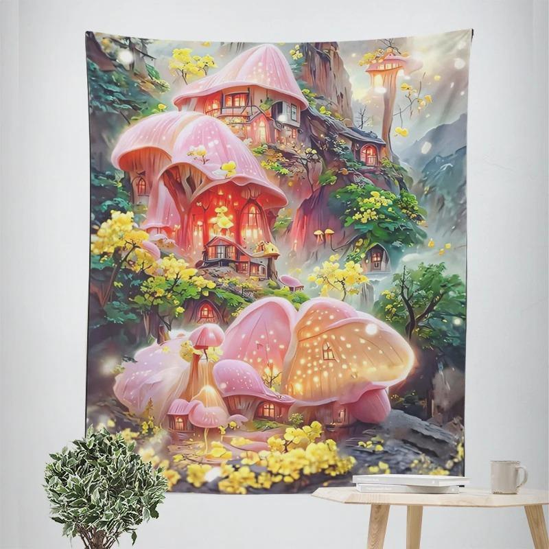 Декоративный гобелен «Сцена из усадьбы мечты» для домашнего декора — фото 15