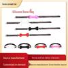 Silicone Bone Gag & Nipple Clamps Bondage Set