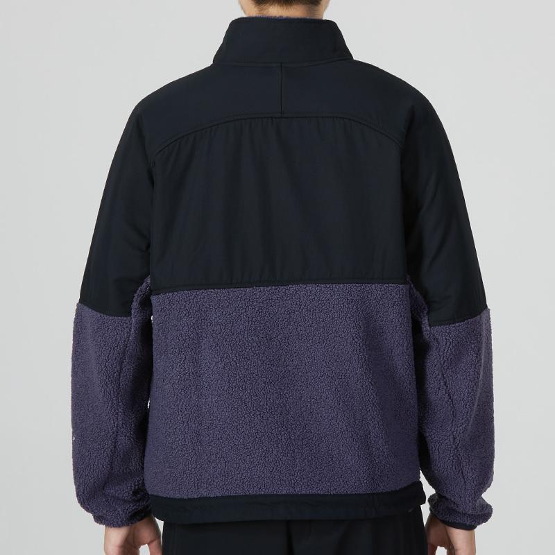 Under Armour Logo Casual Pattern Loose Fit Color Block Zip-Up Long Sleeve Jacket Men Jackets Purple 1366091-558