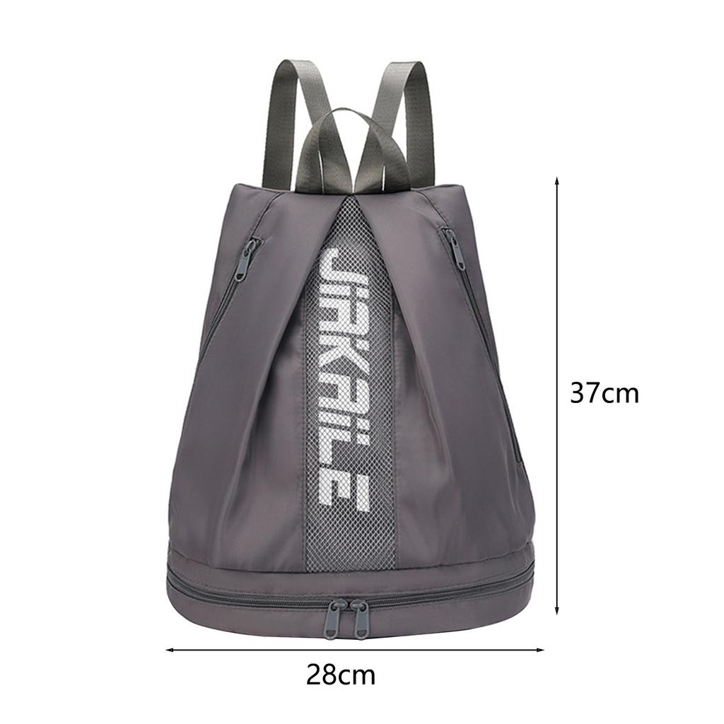 Rucksack, Sporttasche mit Schuhfach, verstellbarer Schultergurt, Reißverschluss, großes Fassungsvermögen, Seesack, tragbare Outdoor-Sport-Reisetasche