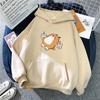 Autumn Winter Milk Tee Dog Printed Hoodie Women Casual Loose Kawaii Fashion Korean Style O-Neck Long Sleeve Fleece Sweatshirts