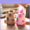 Cute Capybara Plush Keychain With Super Soft Short Pile For Bag Decoration And Gift