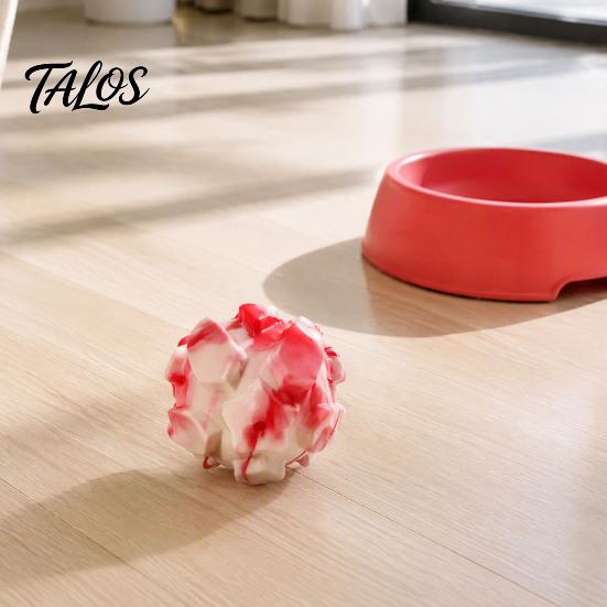 Durable Dog Chew Toys for Aggressive Chewers Squeaky Balls, TPR Interactive Pet Toy, Teeth Cleaning High Toughness Gnawing Star Texture Toy