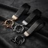 Car Sleek Carbon Fiber Style Keychain - 360° Rotatable, Universal Fit with Anti-Lost D-Ring, Durable for Men & Women Amagi