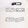 4Pcs Kaomoji Enamel Pins Emoticon Text Faces Brooches Mood Expression Badges Minimal Anime Jewelry Gift For Friends