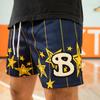 BKTSQD Star Series Men's Mesh Shorts: Summer, Quick-Dry, Loose Fit, Plus Size, Basketball, Running