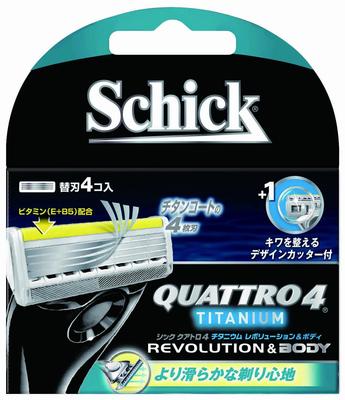 Schick Quattro 4 Titanium Revolution Ersatzklingen (4 Stück)