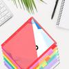 8Pcs Tab Binder Dividers with Pockets Colorful Workbook Divider Tabs Easy Classification 3 Hole Punch Loose Leaf Paper Storage Folders