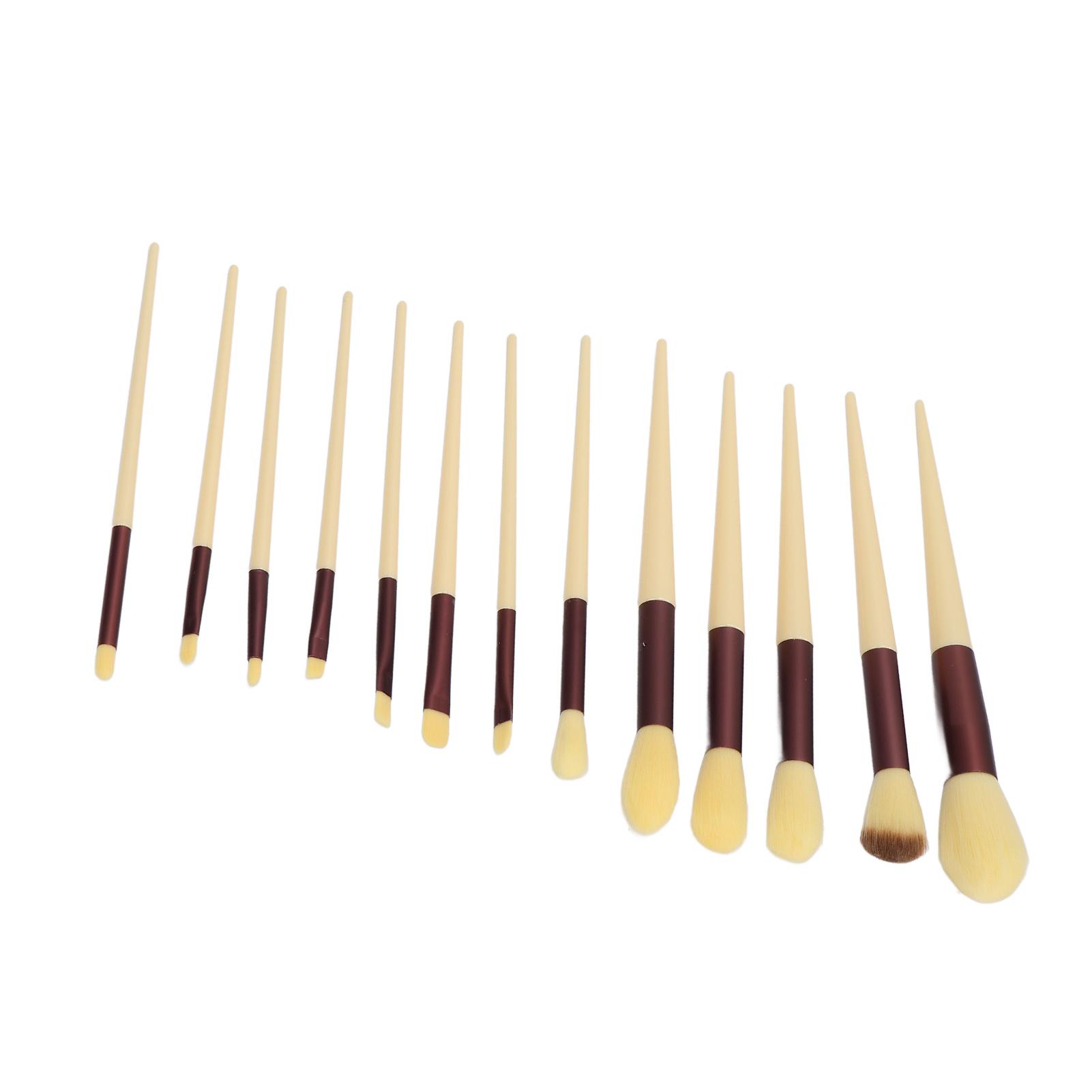 

13pcs Complete Makeup Brush Set Fiber Hair Eye Shadow Powder Blusher Brush Makeup Tool