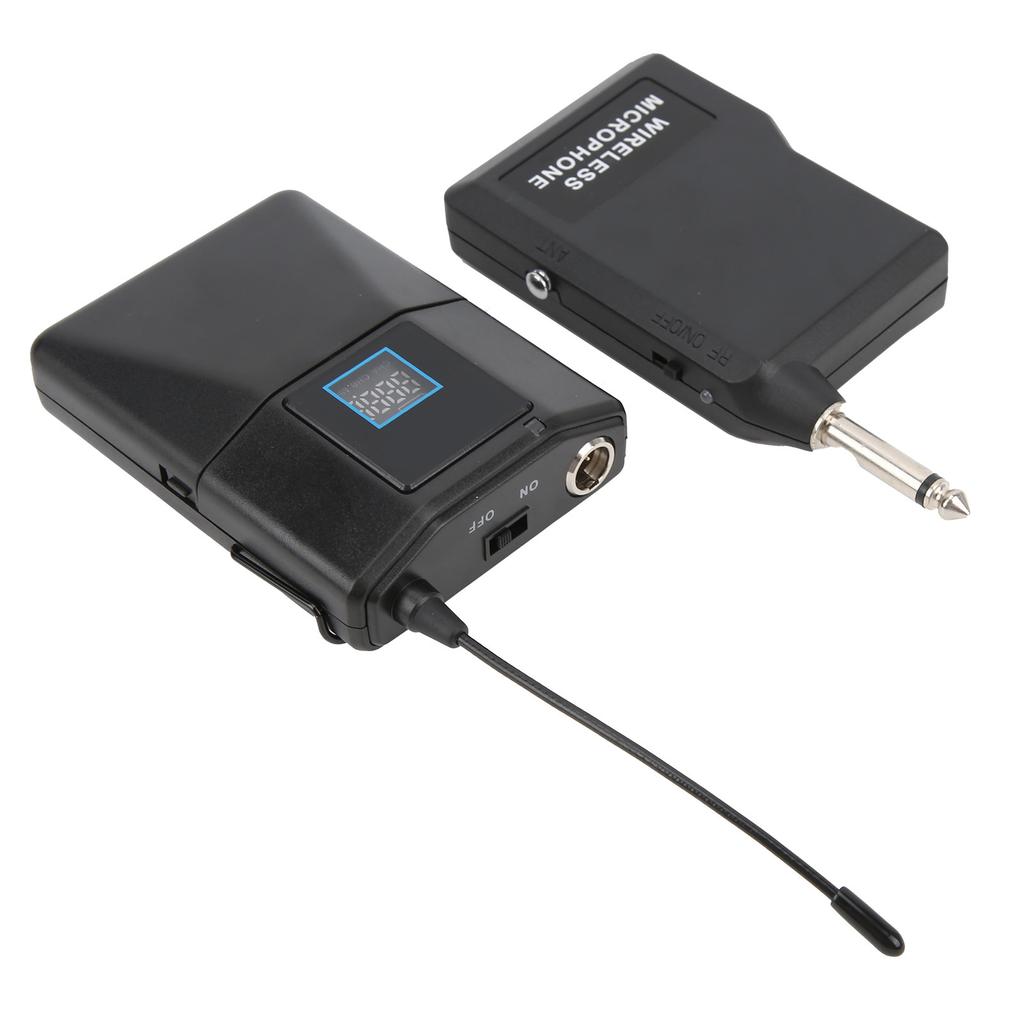 Lavalier-Mikrofon UHF Drahtlos Clip-On Ansteckmikrofon für Interview Videoaufnahme