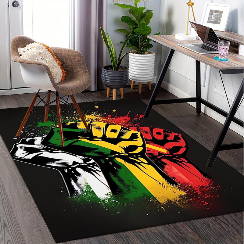 Office Carpet-Rasta Colors Sofa Rug, Chair Mat for Protectiona017