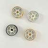 2PCS 6MM  Potentiometer Knobs Caps  Aluminum Alloy Knob Cap Volume Adjustment Knob Flower Shaft Hole Black Silver Gold