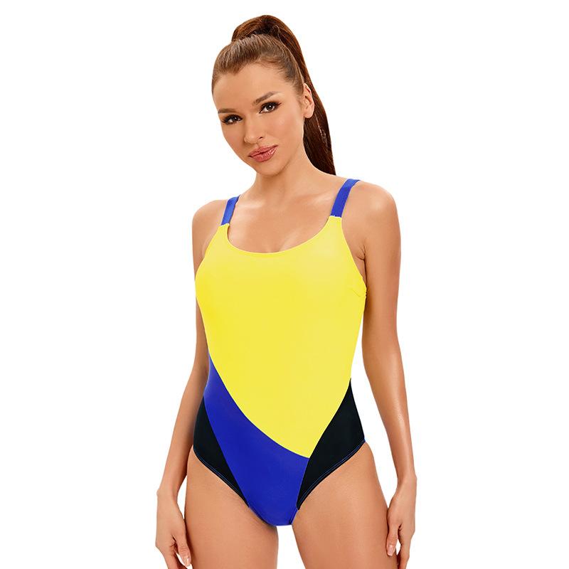 

Цельный женский купальник, спортивный купальный костюм, пляжная одежда в стиле пэчворк, купальный костюм больших размеров, сексуальный женский зеленый с эффектом пуш-ап XXL