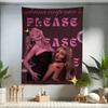 Modern Fashion Singer Sabrina Carpenter Anime Tapestry Hippie Flower Wall Carpets Dorm Decor Wall Hanging Home Decor