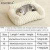  1PC Striped Cat Sofa Bed Soft Polyester Pet Bed Breathable for All Seasons Suitable for Small to Medium Catsor Sleeping
