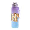 Cartoon Letter Printed Lovely A-Z 750ml Water Bottle Large Capacity Drinking Cup Portable Outdoor Sports Water Cup Children Gift