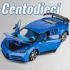 1/32 Bugatti Centodieci Zliatinový Model Športového Auta Odlievaný Kov Závodné Autá Vozidlá Modelová Kolekcia Zvuk a Svetlo Detské Hračky Darček