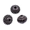 Floral Edge Spacer Beads Ornate Metal Small Hole Charms For Bohemian Beading Supplies