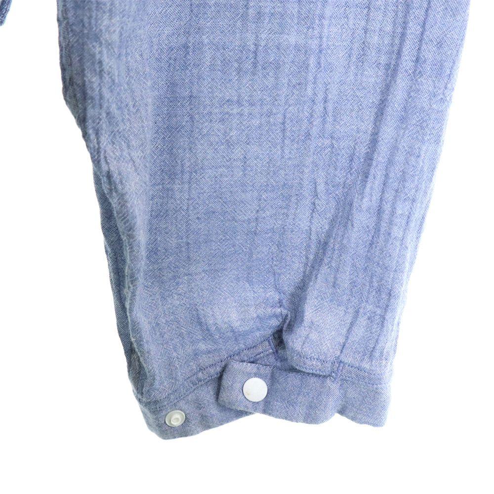 YAECA made in Japan half button Zip jacket S blue pullover Men's Used